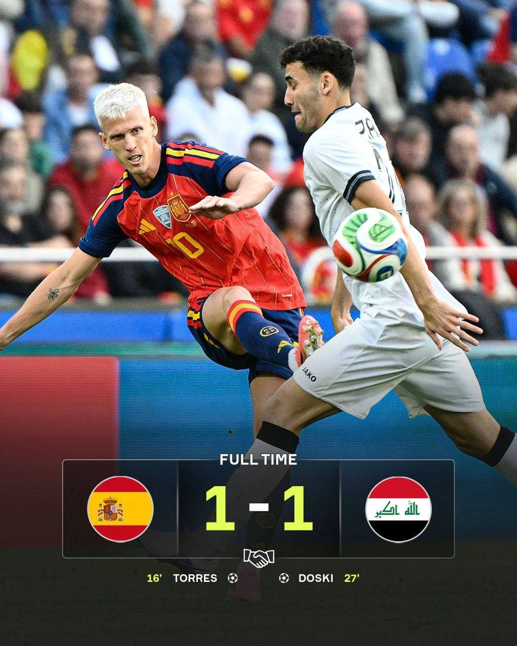 Spain's preparation for the 2026 World Cup gets off to a slightly rocky start with a draw with Iraq...