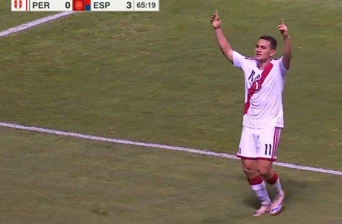 ๐๐ข๐๐ ๐๐ข๐ฅ *PERU*! โ ๏ธ
โฝ๏ธ Velez
โฐ 66โ โ Peru 1-3 Spain