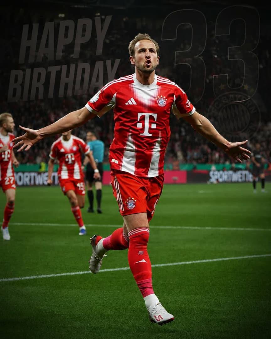 Happy Birthday, Harry Kane! ๐ฅณโฝ๏ธ The Bayern star celebrates his 33rd birthday today. ๐
๐ฉ๐ช 2x Germ...