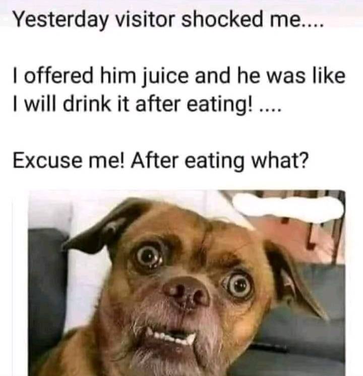 The menu was only juice. Bro added food by faith. ๐๐น๐ Who else read this twice before getting the...