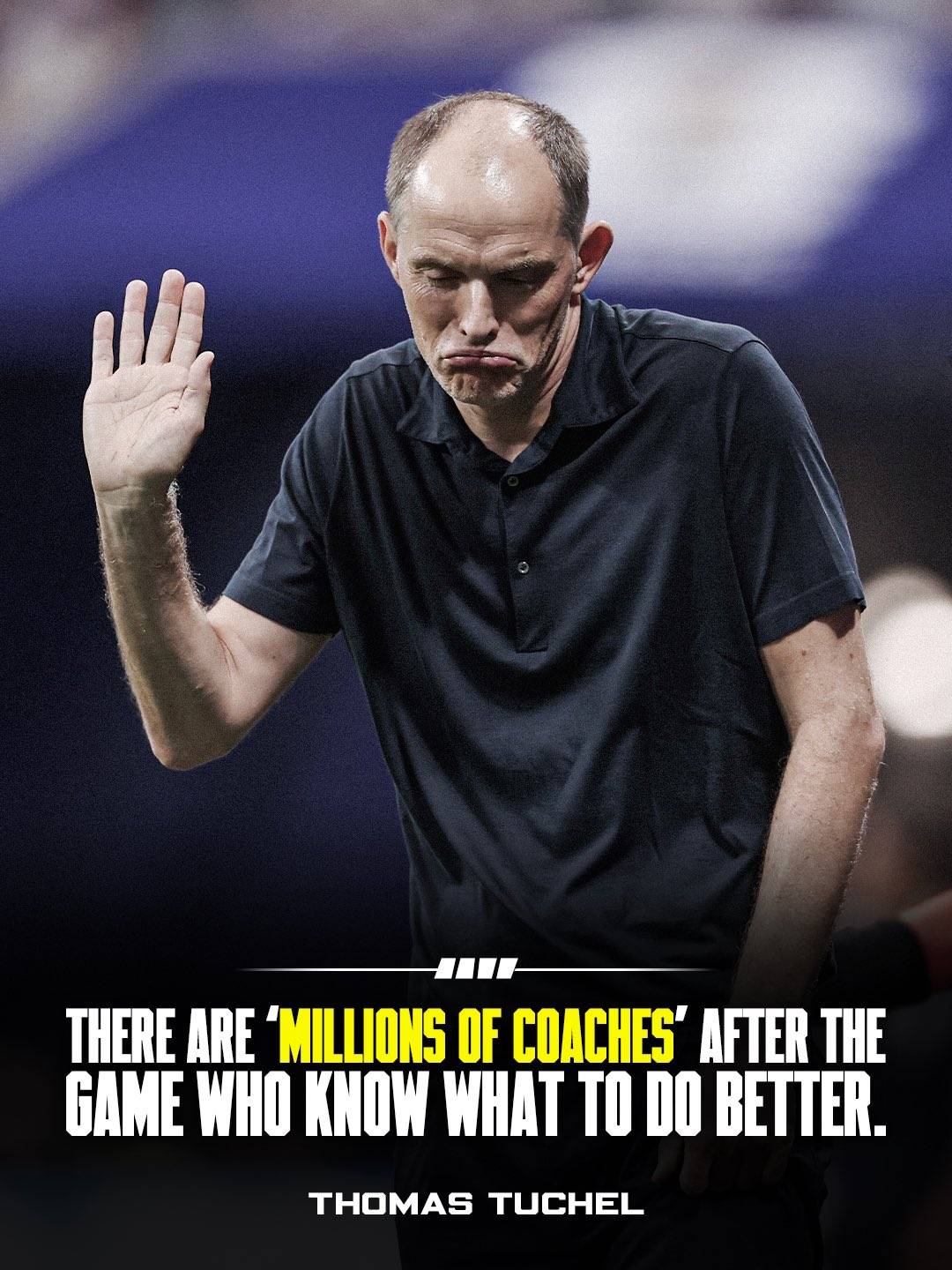 JUST IN: “There are millions of coaches who know it better after a defeat”.
“It was not a problem o...