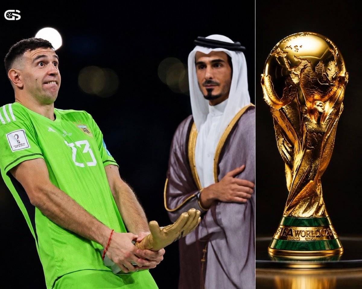 Argentine goalkeeper Emiliano MartΓnez, who is in the World Cup Final, once said:
"If we win ππππ...