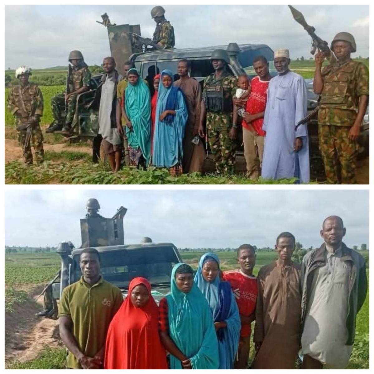 BREAKING: Nigeria Army Troops of the 17 Brigade have rescued nine kidnapped victims who escaped from...