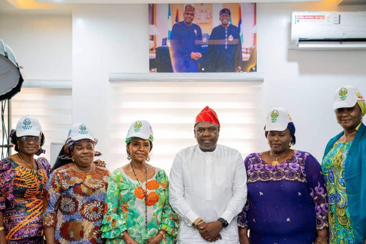 "I was honoured to receive a high-powered delegation of the Nigeria Women for Tinubu and Shettima (N...