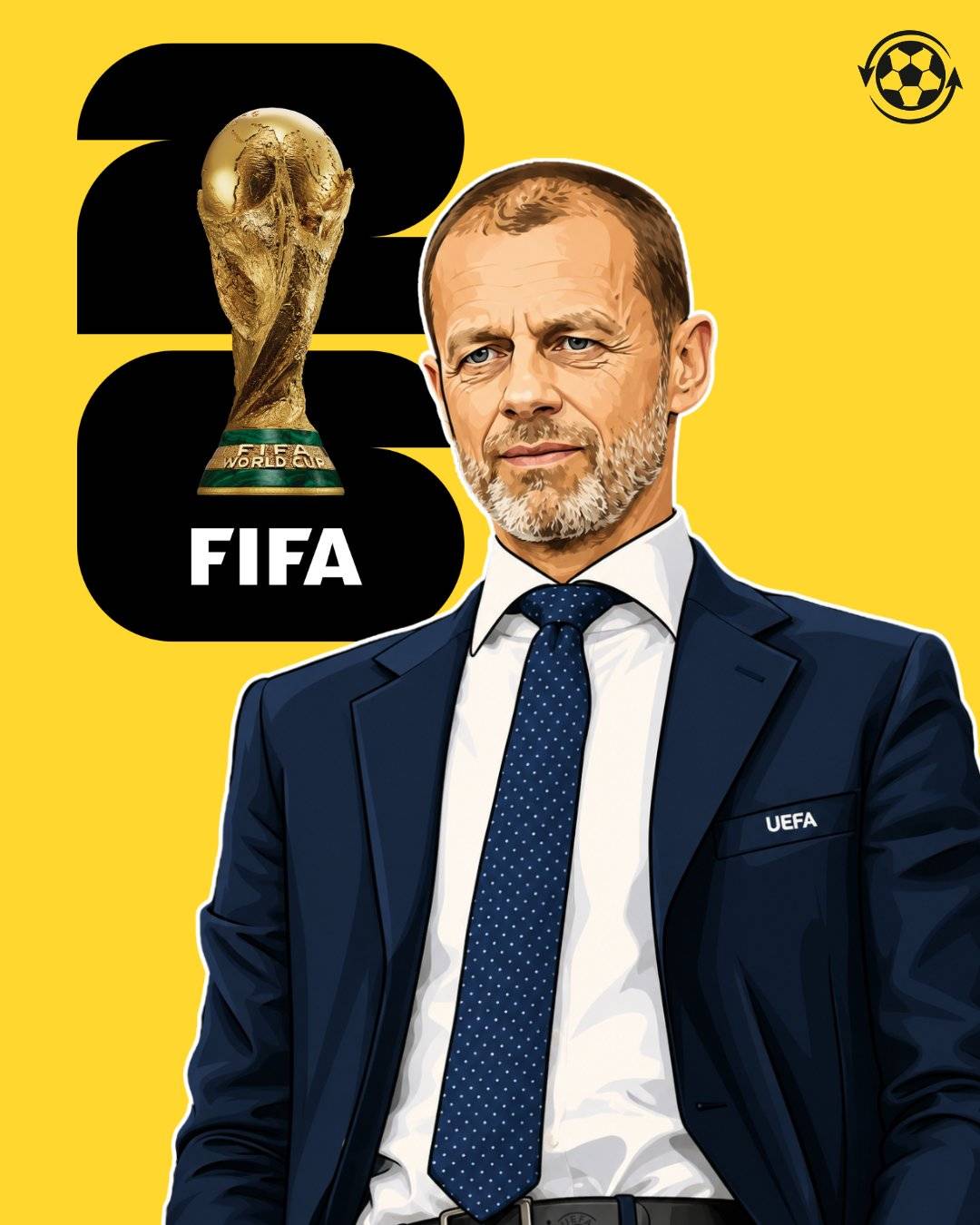 JUST IN: UEFA President Aleksander Čeferin BOYCOTTED the 2026 FIFA World Cup Final.
Čeferin chose n...