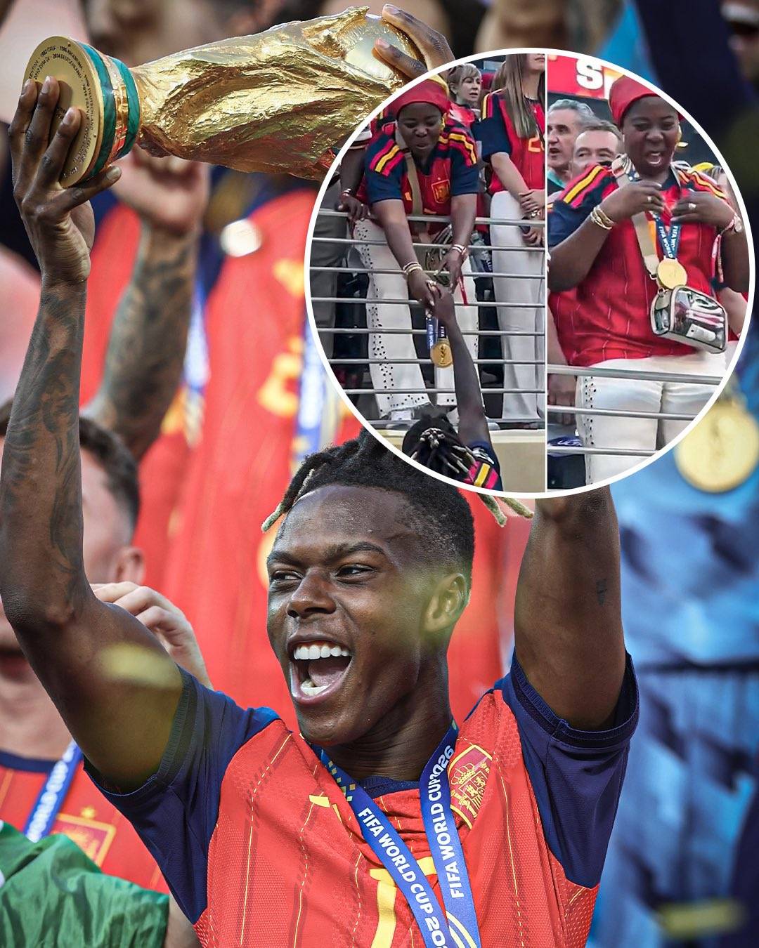 Nico Williams’ mother was pregnant when she left Ghana and crossed the Sahara Desert barefooted en r...