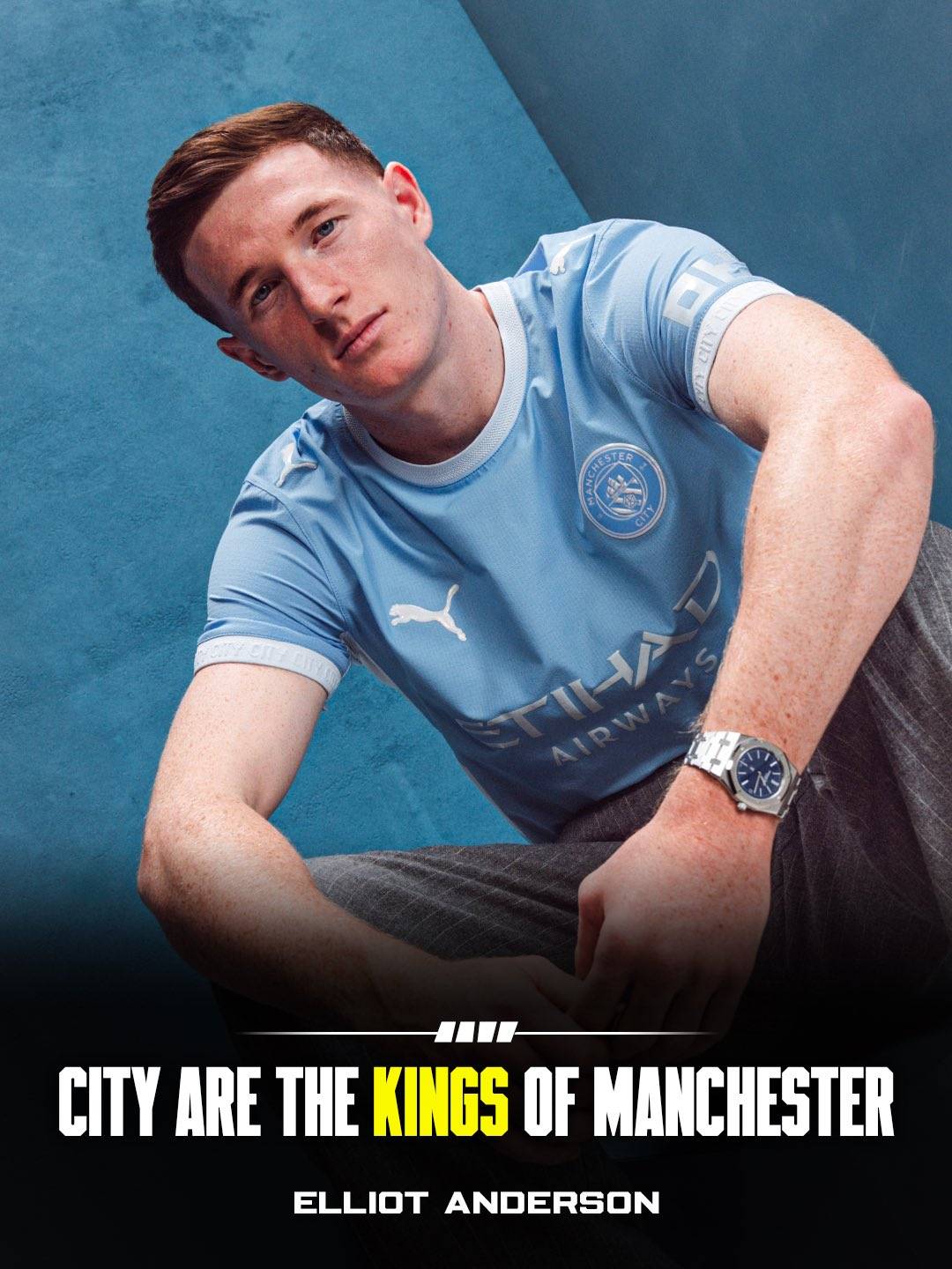 JUST IN: “For as long as I've known Manchester, City have been the KINGS of Manchester”.
“Man City...