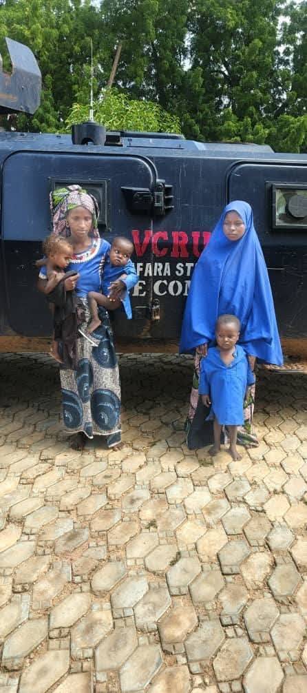 JUST IN: The Zamfara State Police Command has rescued two kidnapped mothers and their three children...