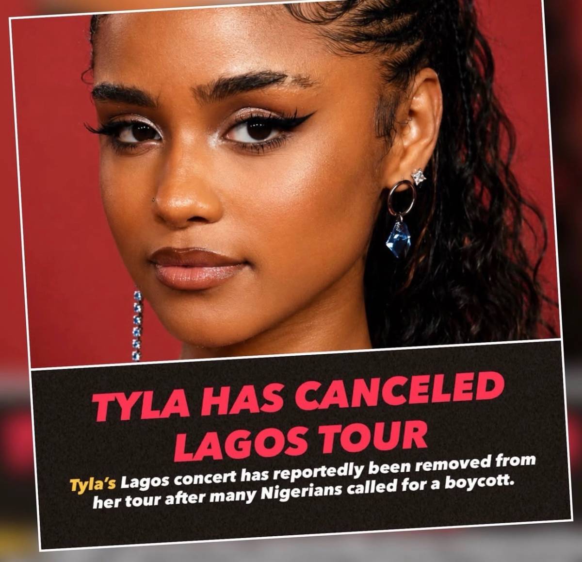 BREAKING: SA singer Tyla has cancelled her Lagos concert after thunderous backlash.
Naija una do di...
