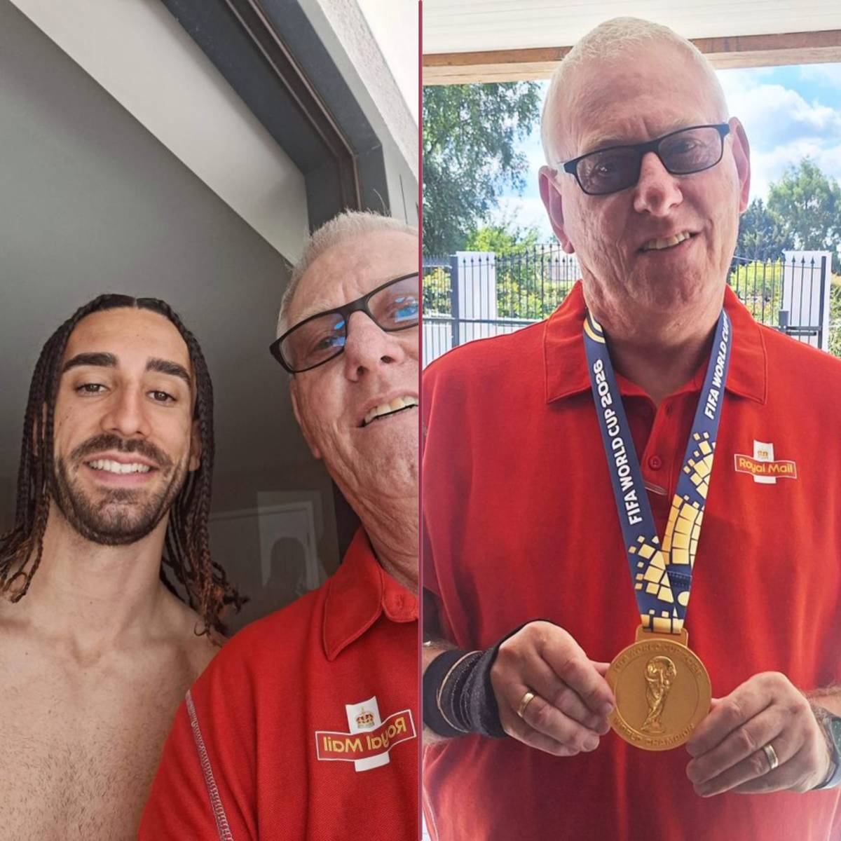 JUST IN: Before leaving the UK to move to Madrid, Marc Cucurella allowed his postman in Horsham to w...