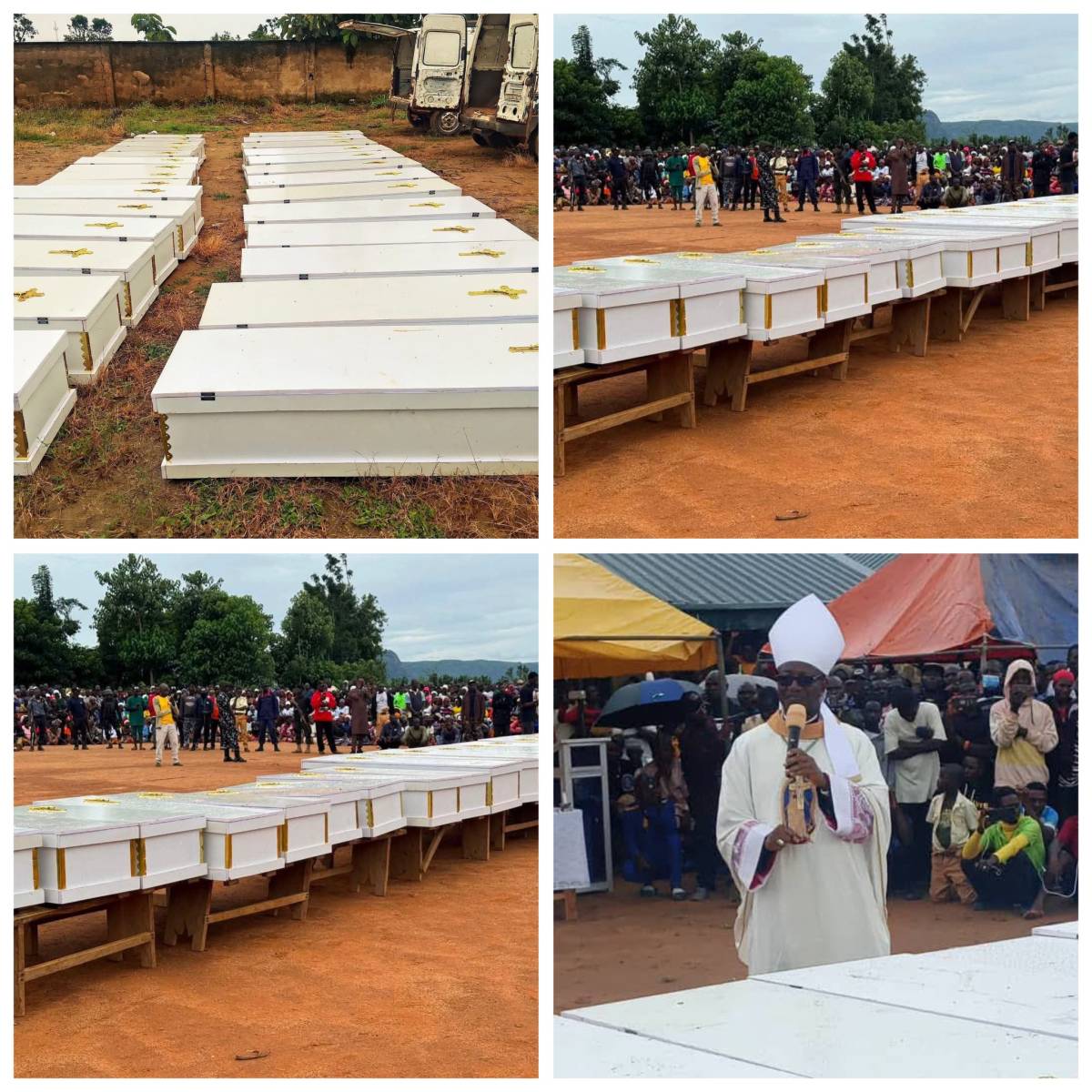 BREAKING: 27 Dead Victims Buried amidst tears in Southern Kaduna Massacre ๐๐