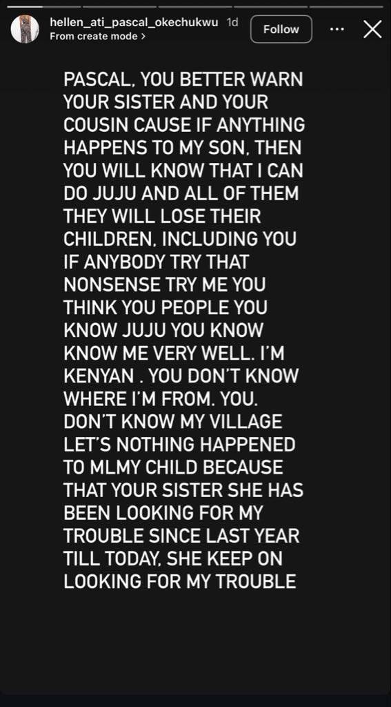Chief Priest’s alleged baby mama has called him and his sisters out, claiming they are trying to har...