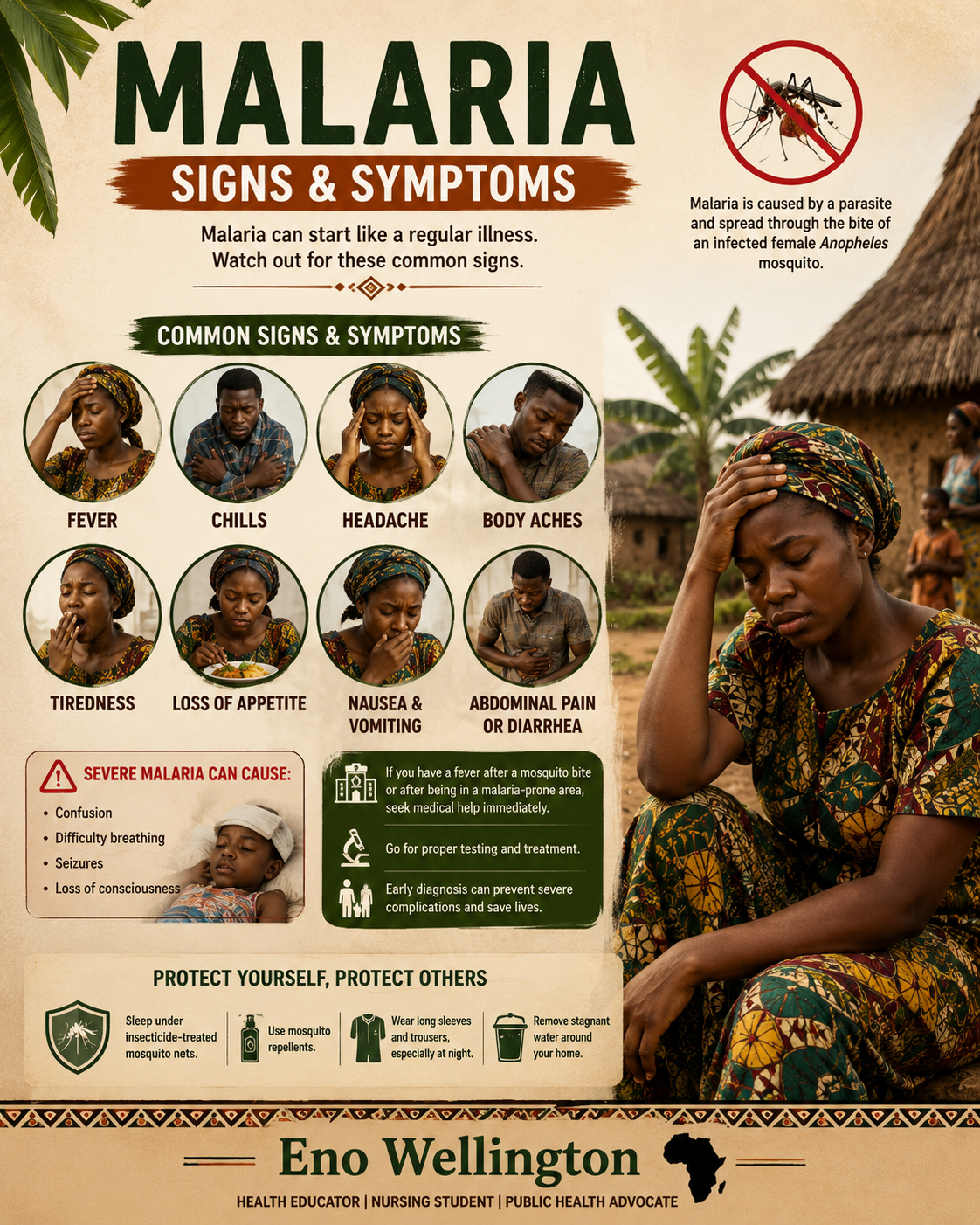 Signs & Symptoms of Malaria
Malaria doesn't always start with severe symptoms. In many cases, it be...