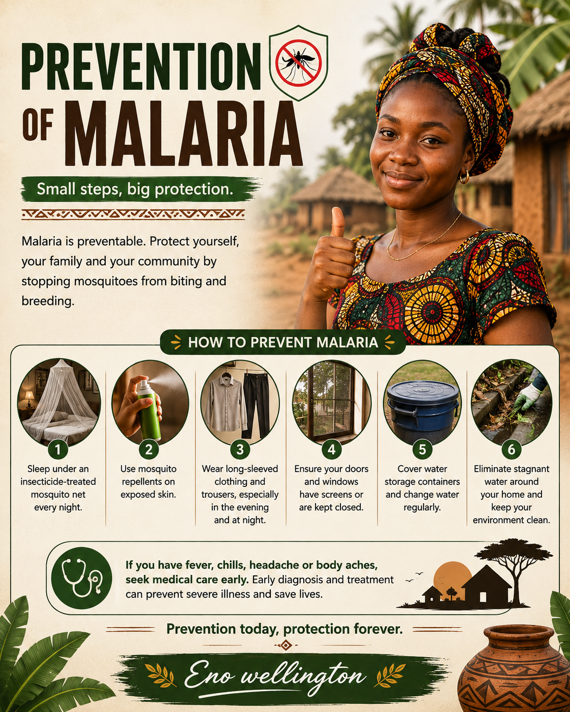 Prevention of Malaria

Malaria is a preventable disease, and taking simple precautions can greatly r...