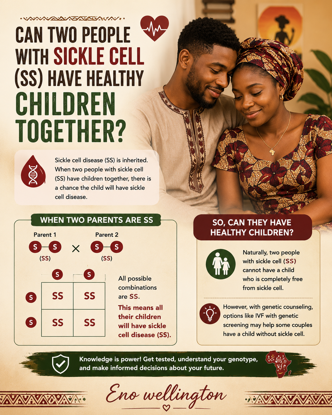 Can two people with sickle cell (SS) have healthy children together?
#LekeeLekee #SickleCellAwarene...