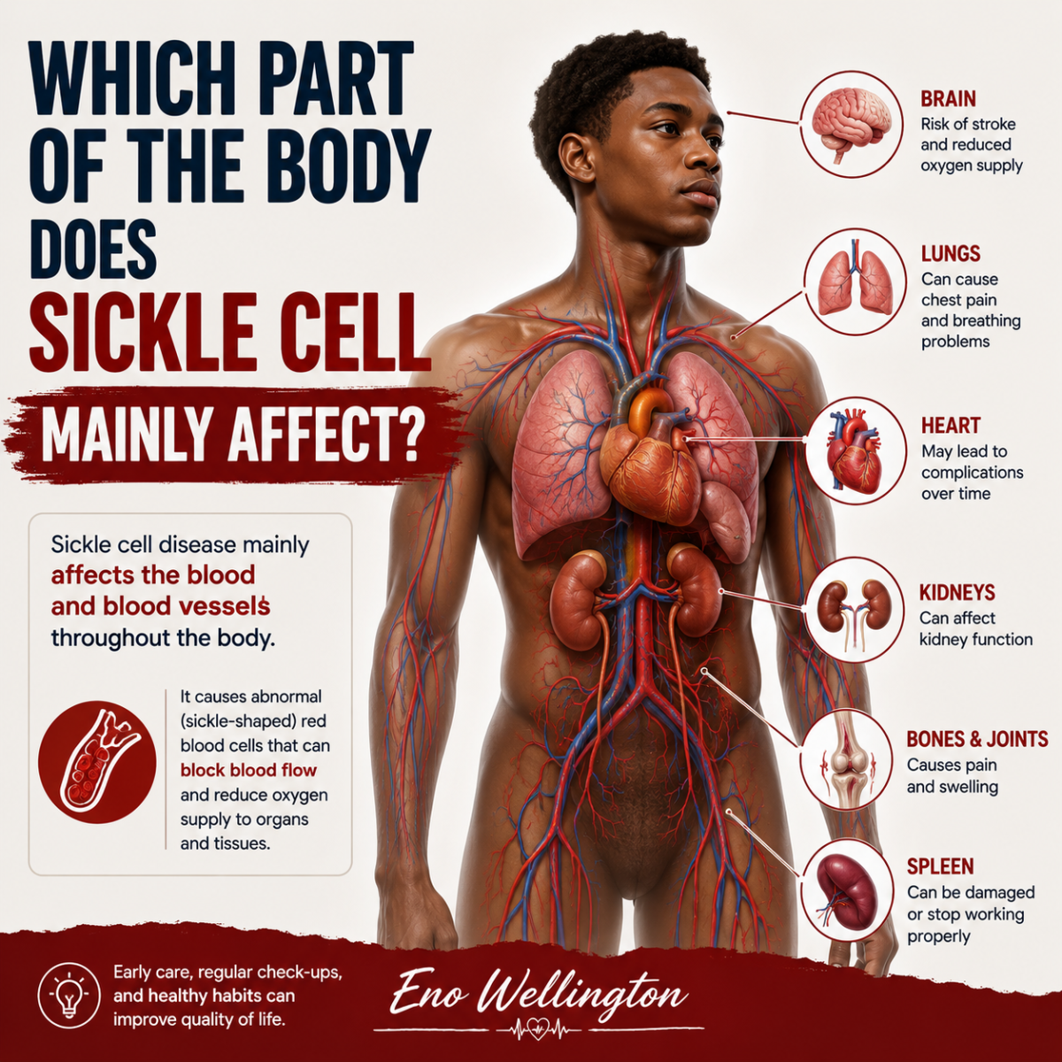 Many people think sickle cell disease only affects the blood, but it can impact almost every part of...
