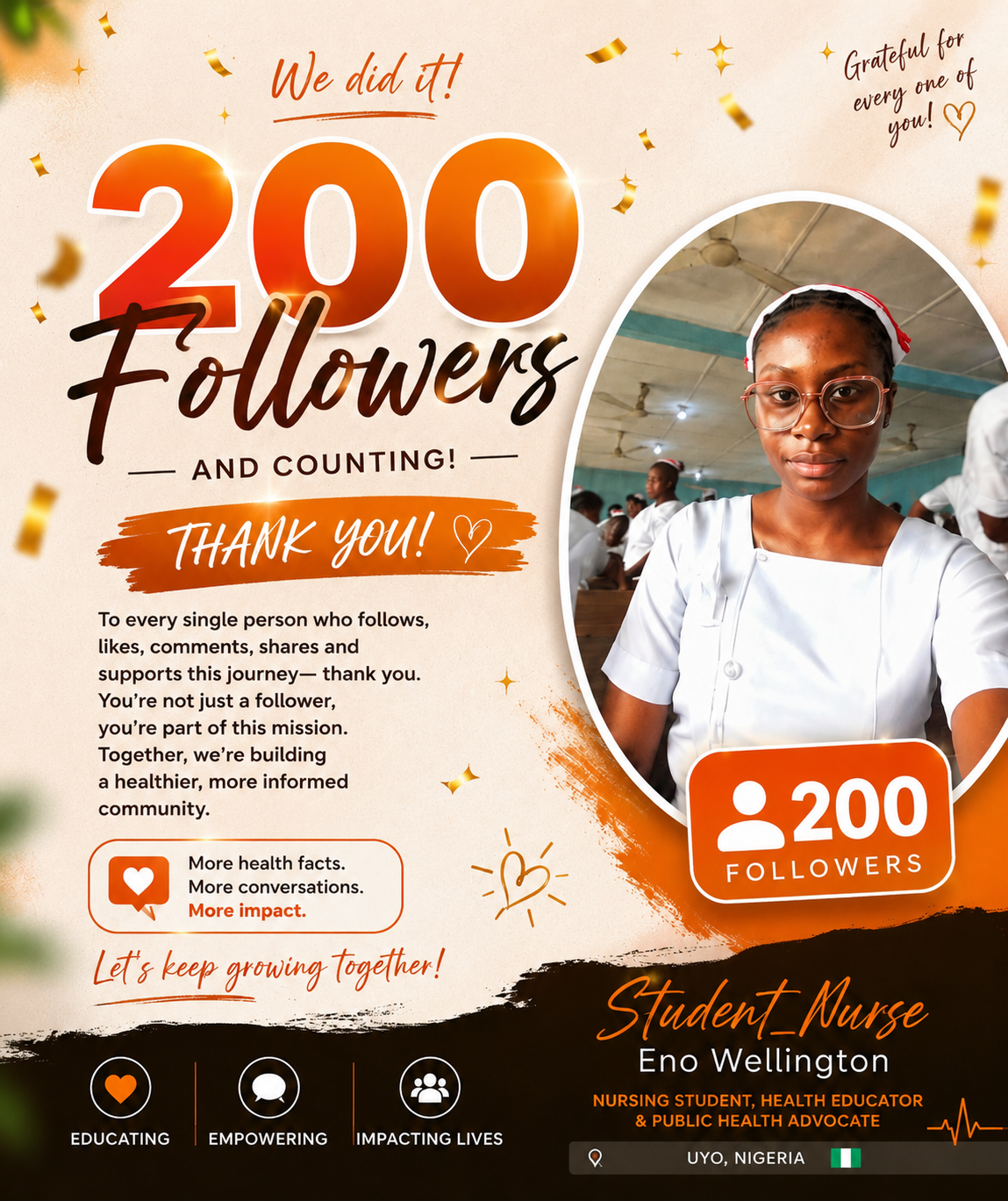 200 followers! π
What may look like just a number to some is a reminder that 200 people have chose...
