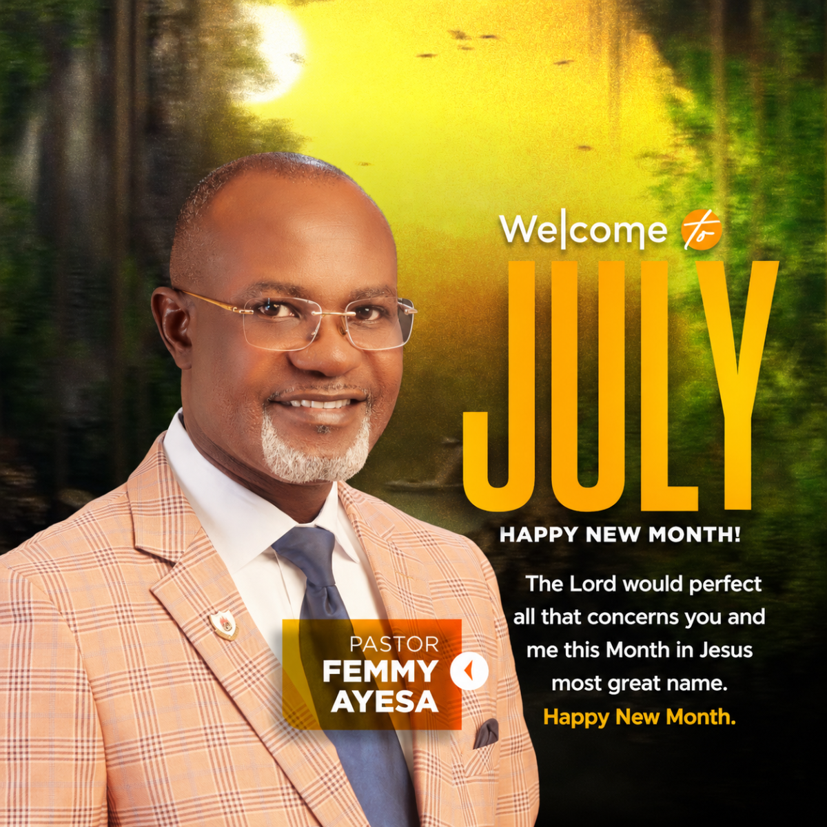 Calvary Greetings.
It's The Dawning of another New Month, July, 2026, my Month, the 1st Month in the...