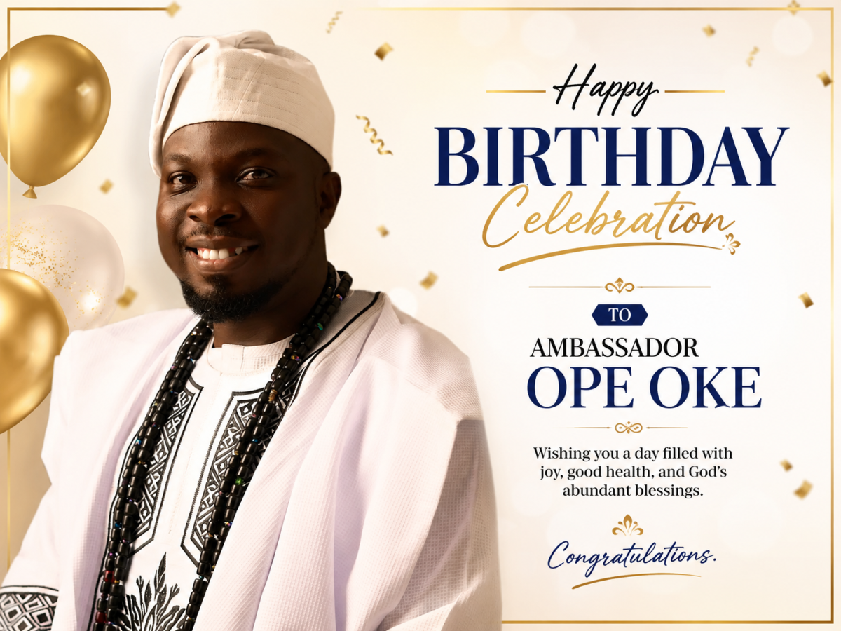 Be Fortified my Great Ambassador.
Big Congratulations Man.