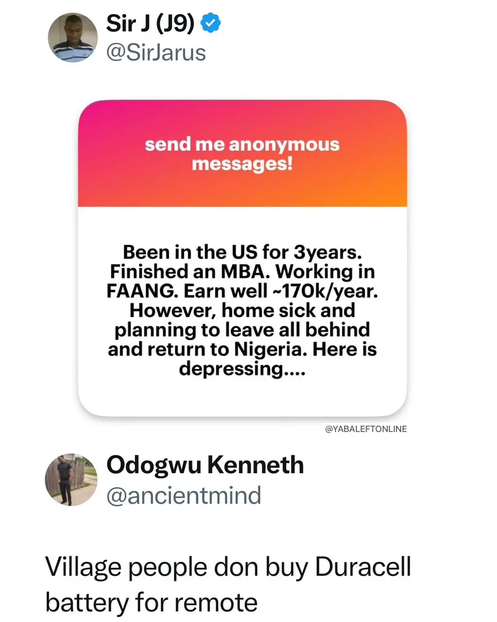 Village people ehn 😂