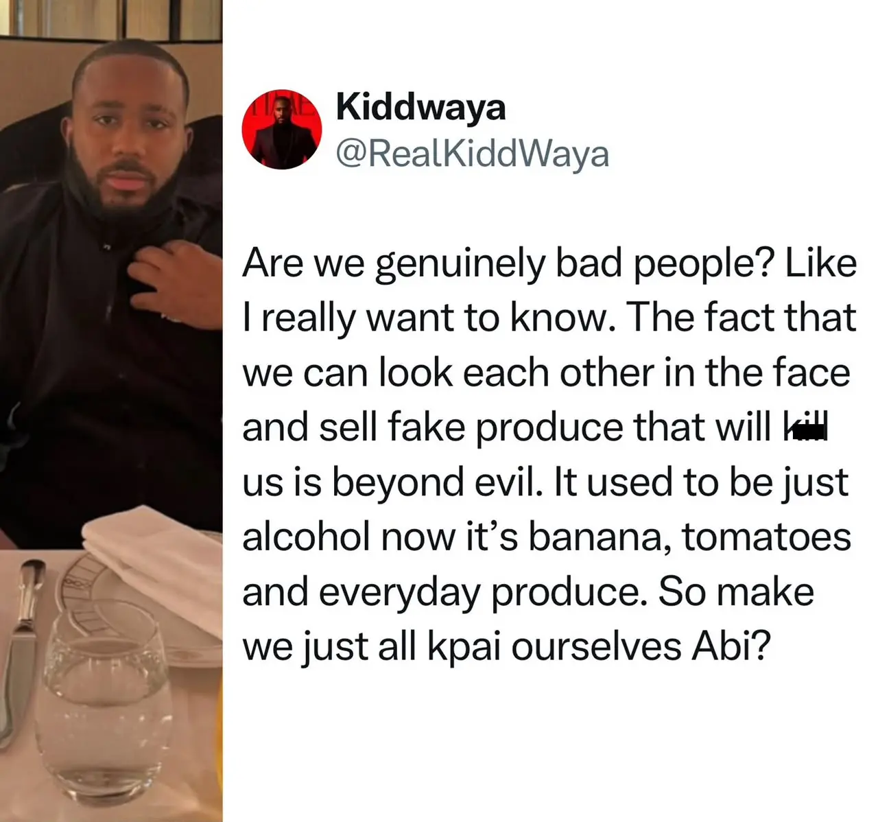 Are we genuinely bad people? The fact that we can look each other in the face and sell fake products...