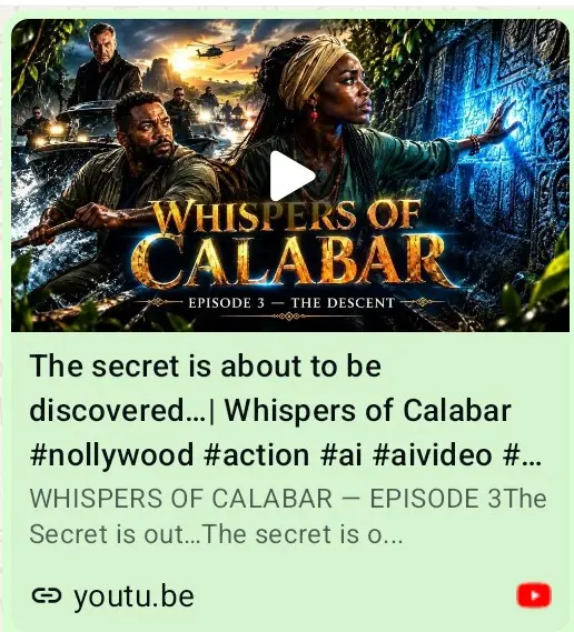 ANOTHER MOVIE IS OUT š„
WHISPERS OF CALABAR 3:
The secret is about to be discovered... Will they b...