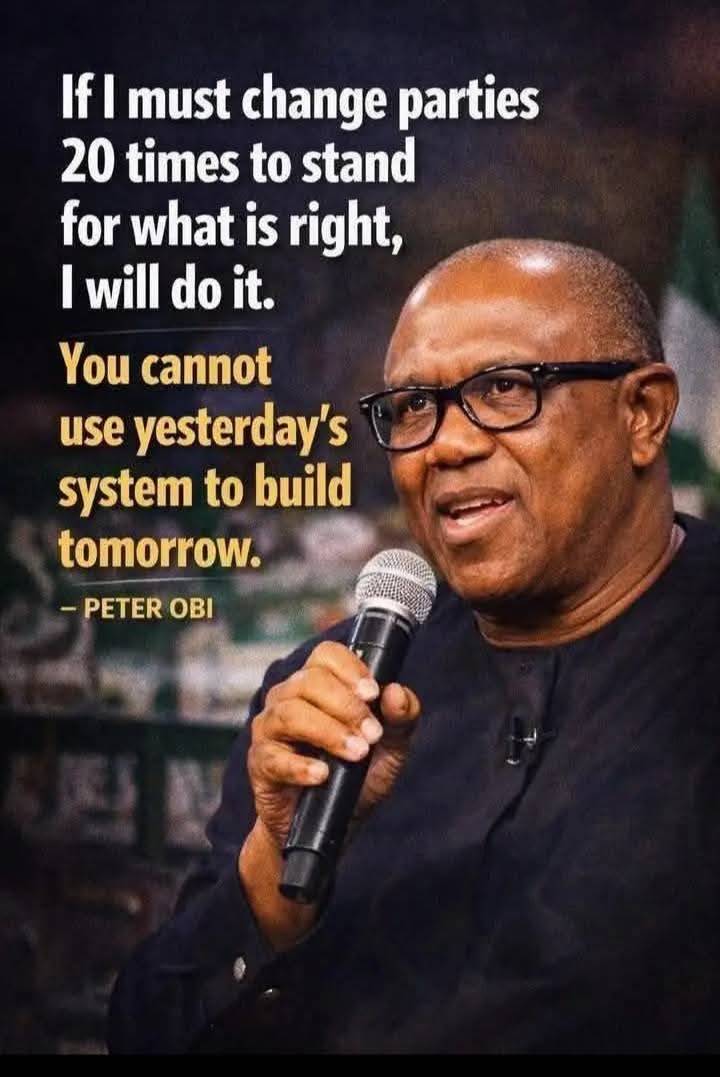 Peter Obi resigned from the ADC today. He cited lawfare (litigation allegedly sponsored or exploited...