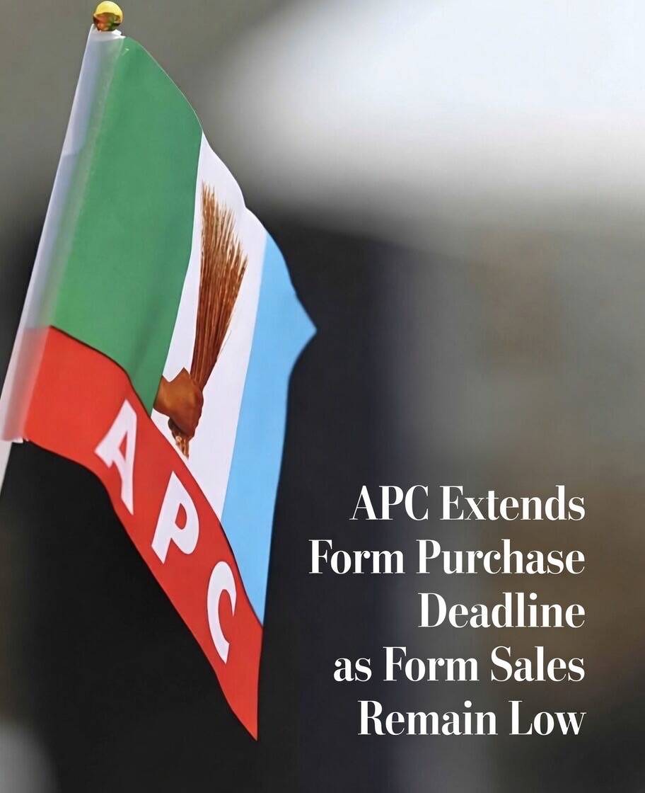 APC Extends Form Purchase Deadline as Sales Remain Low
The All Progressives Congress (APC) has exte...