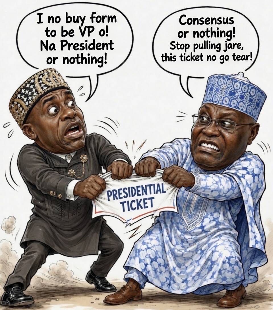 The political tug of war on this caricature is playing out in real time within the ADC ahead of the...