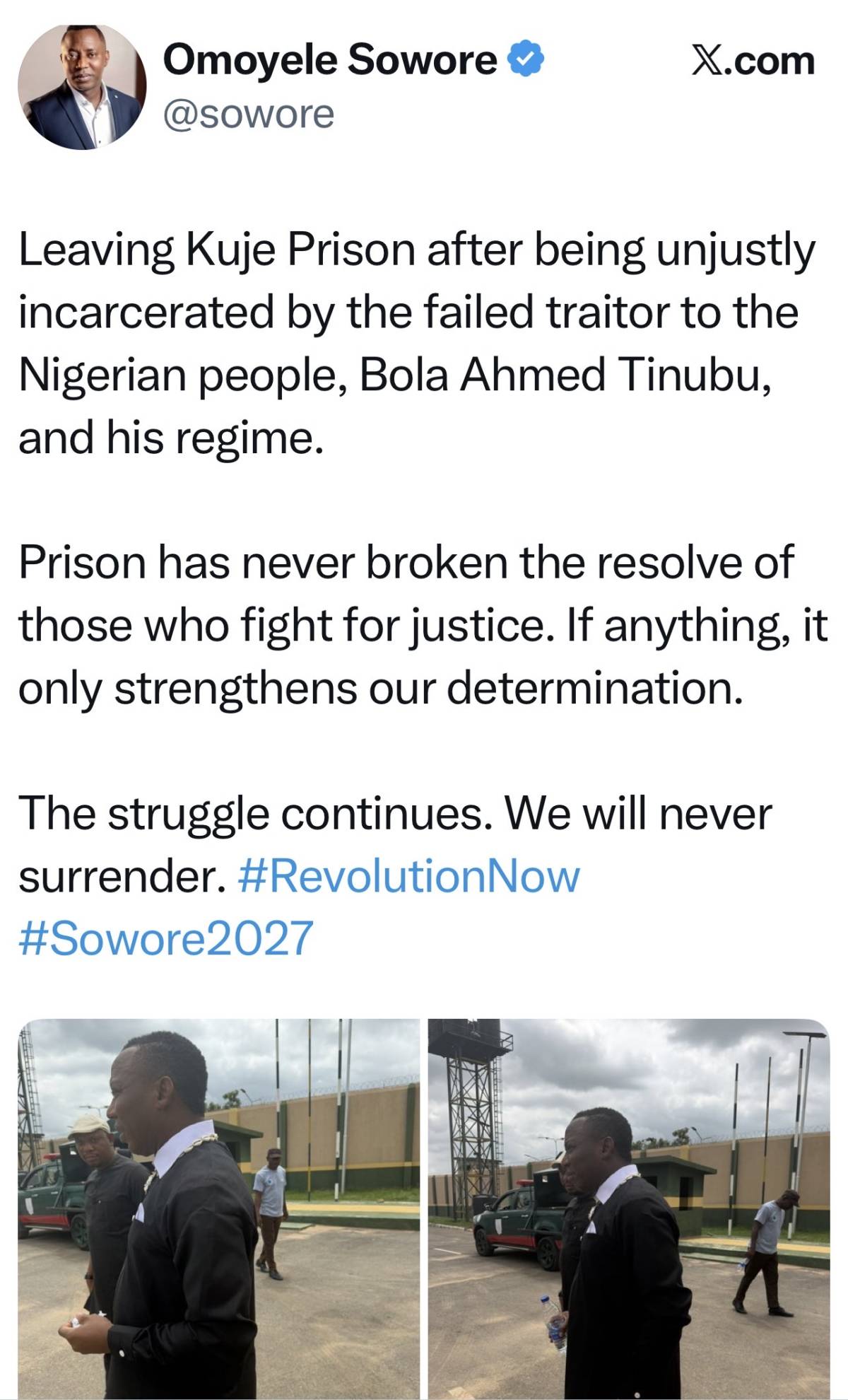 Na dis kind case my mama warn me make I no put mouth for since na family matter.
Sowore, Tinubu, O...