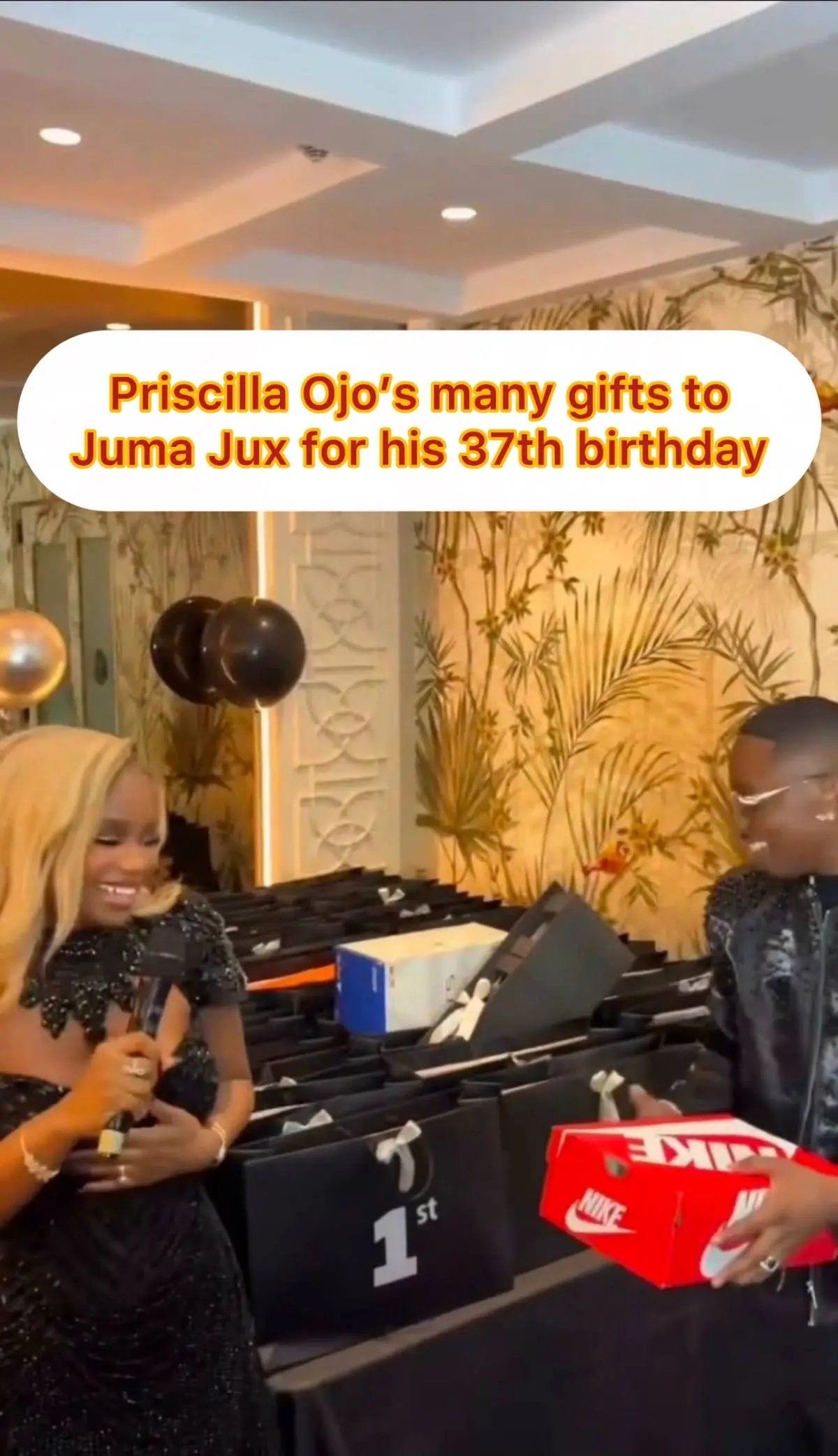 Priscilla Ojo’s many gifts to Juma Jux for his 37th birthday
❤️ This is so beautiful to see.
She...