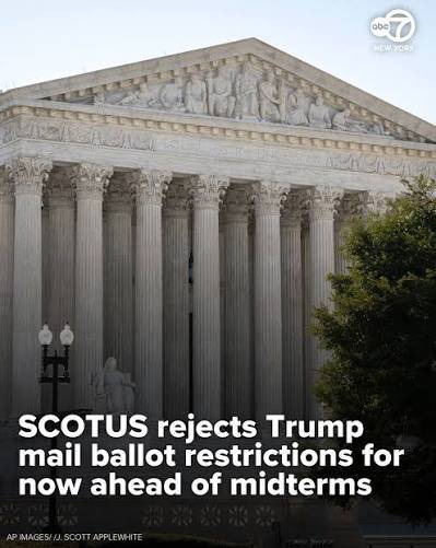 Supreme Court Blocks Trump’s New Mail Ballot Requirements for Midterms
The Supreme Court on Monday...