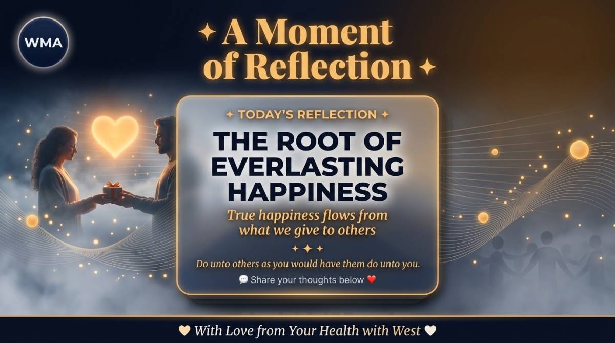 THE ROOT OF EVERLASTING HAPPINESS
Hello family, I hope our day is going well. Today's message is a...
