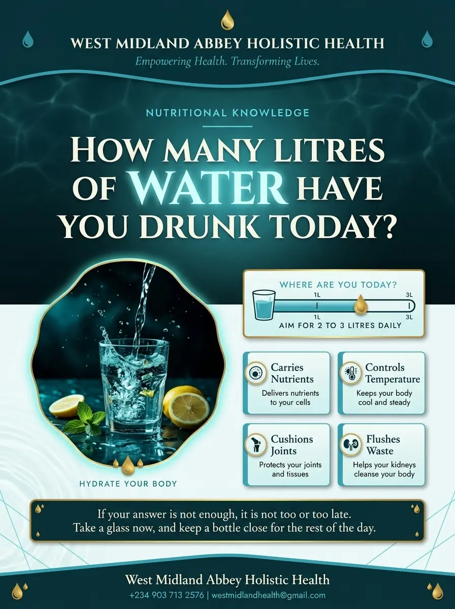 HOW MANY LITRES OF WATER HAVE YOU DRUNK TODAY?
A plant that goes without water slowly droops, loses...