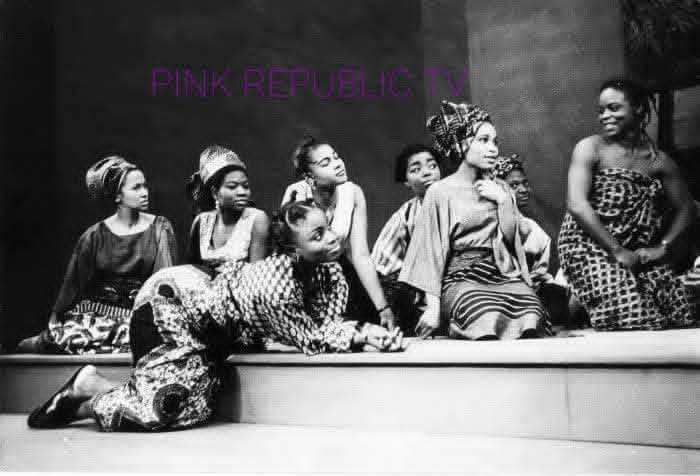 A scene from Wole Soyinka's The lion and the JEWEL. Nigeria, 1966. Good morning