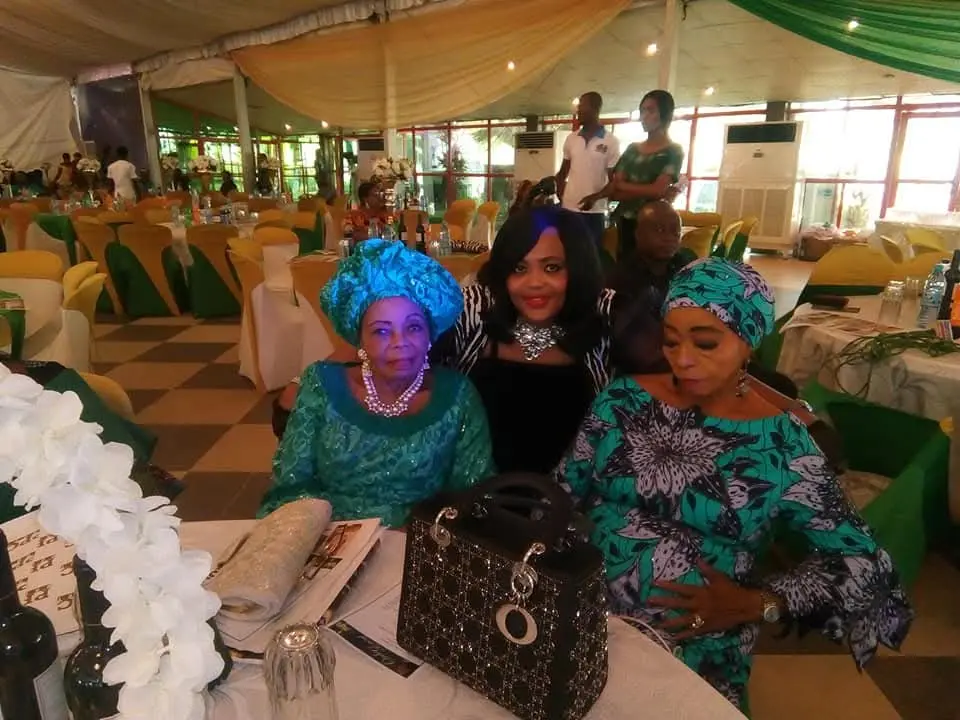 Barr. Pink Republic with Oprah Benson and Abba Folawiyo at the 2019 CAMA awards.