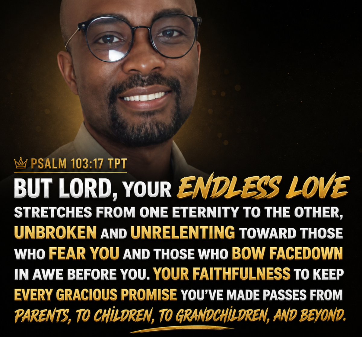 Praise the lord for his endless Love upon me