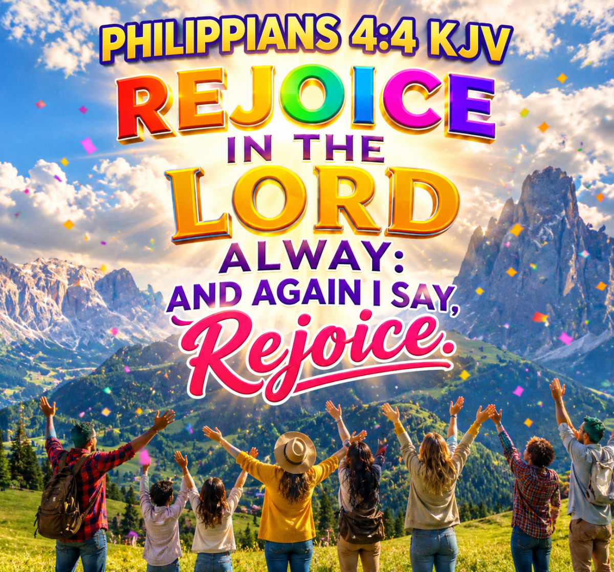 Today, we lift our hearts in joy and gratitude! ๐ Just like Philippians 4:4 says, "Rejoice in the L...