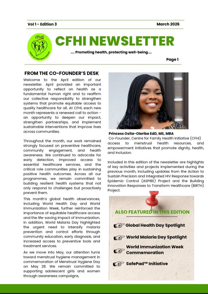 Advancing Health, Empowering Communities
The CFHI April Newsletter is officially live! Explore key h...