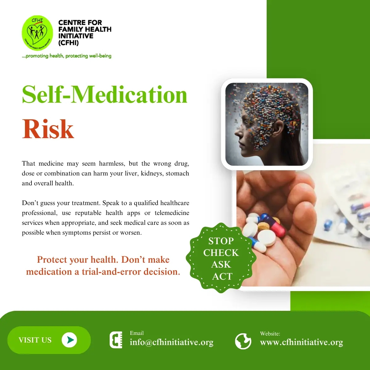Taking medicine without proper medical guidance may seem like a quick solution, but the wrong drug,...
