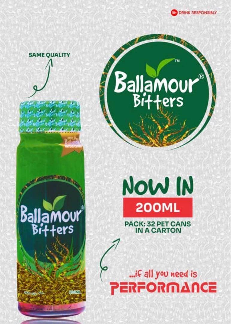 Ballamour bitters 200ml is available now