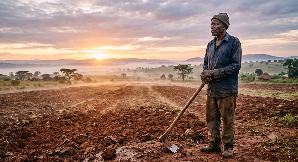As the first light of Monday touched the horizon, a farmer stood at the edge of his field, hands sti...
