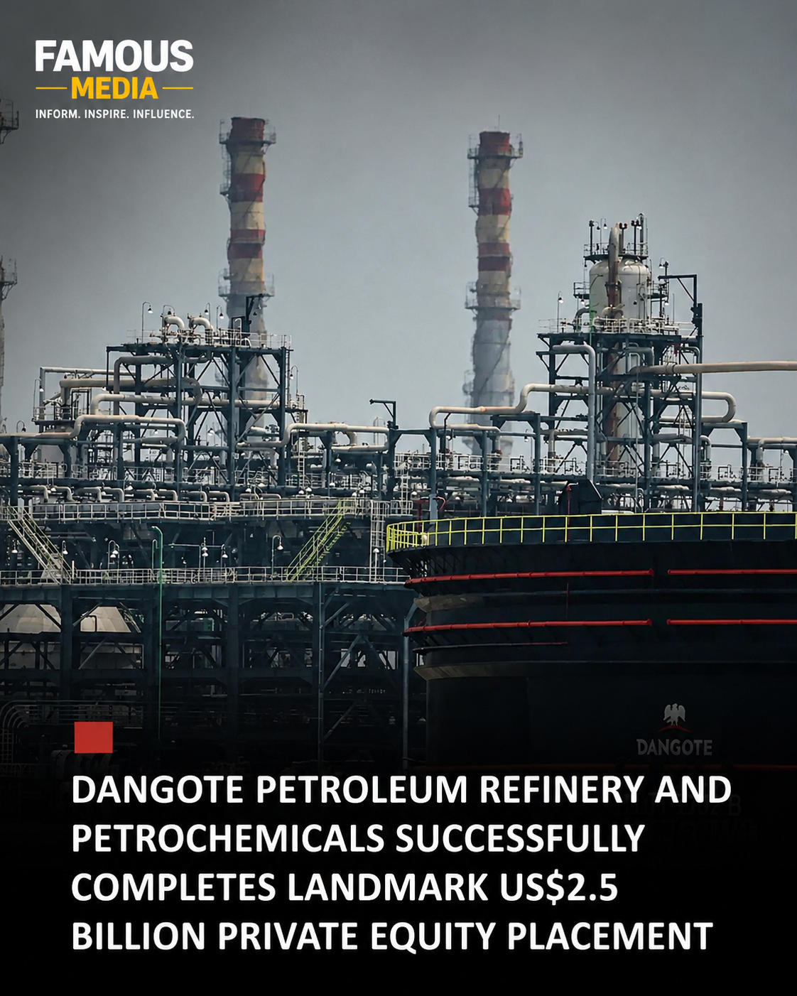 🚨 DANGOTE REFINERY SECURES HISTORIC $2.5 BILLION EQUITY INVESTMENT
Dangote Petroleum Refinery and...