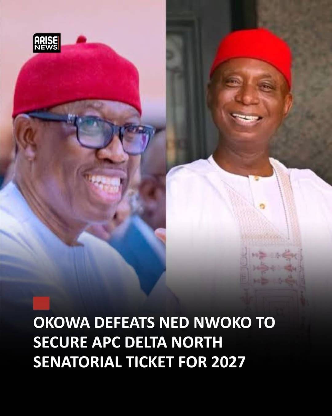 Former Delta State Governor, Ifeanyi Okowa, has secured the All Progressives Congress (APC) senatori...