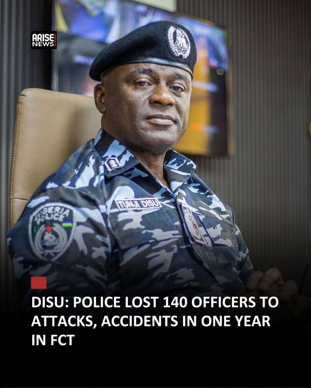 Inspector General of Police, Olatunji Disu, has disclosed that 140 police officers lost their lives...
