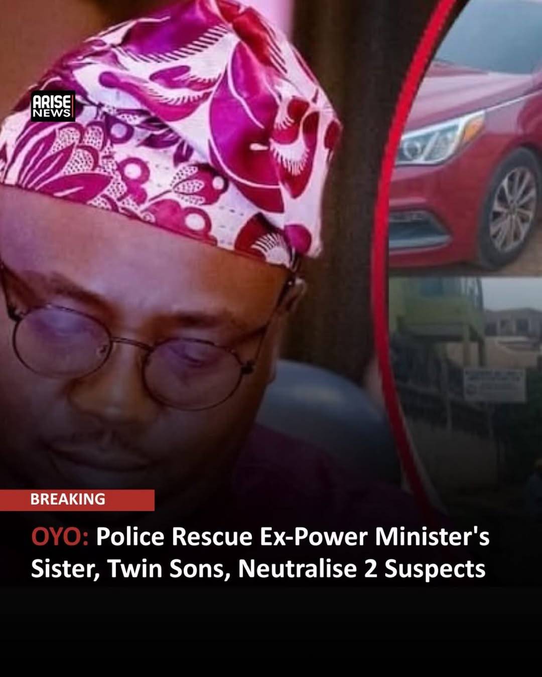 Police Rescue Ex-Power Minister’s Sister, Twin Sons, Neutralise 2 Suspects
Operatives of the Nigeri...