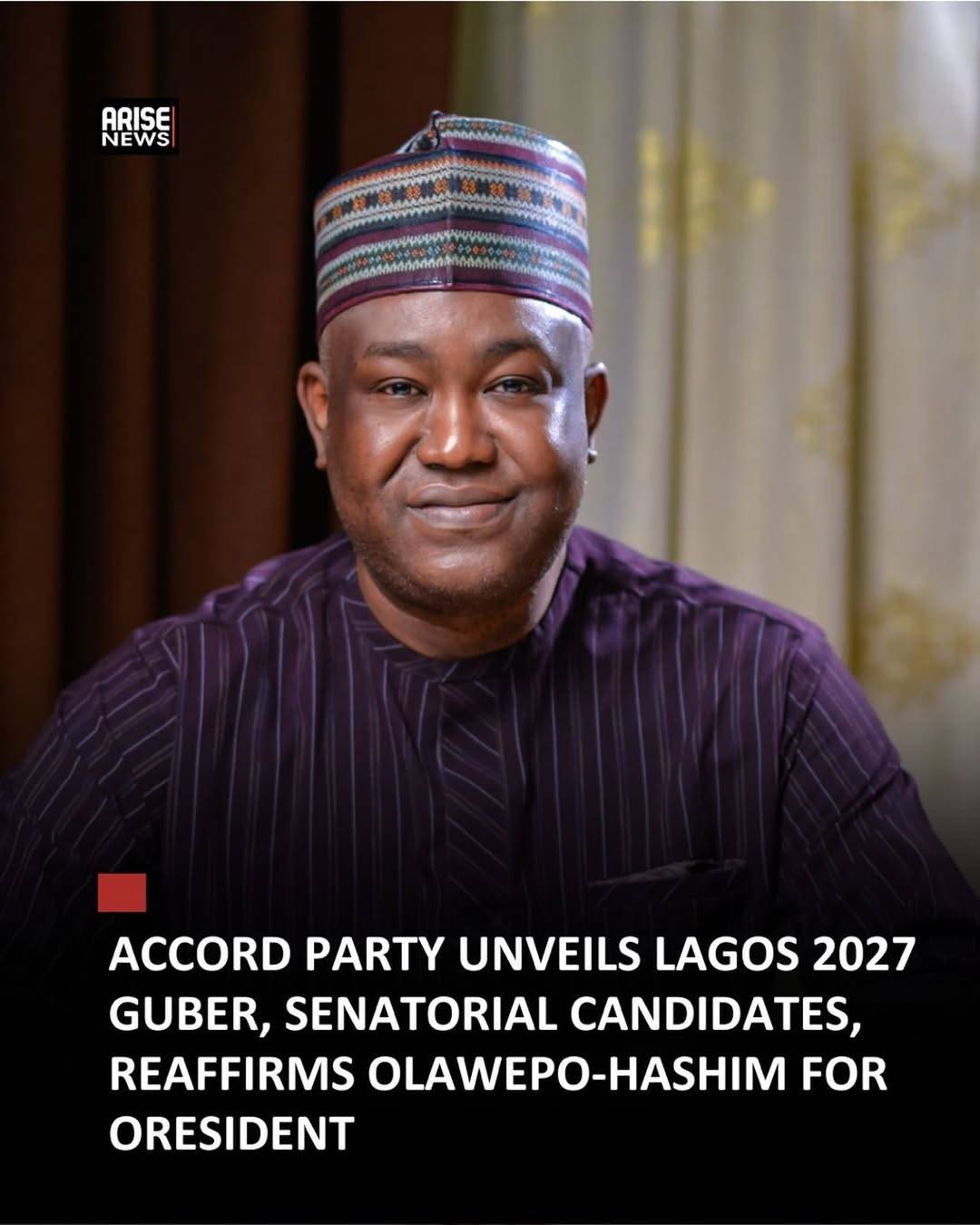 The Lagos State chapter of the Accord Party has officially presented its candidates for the 2027 gen...