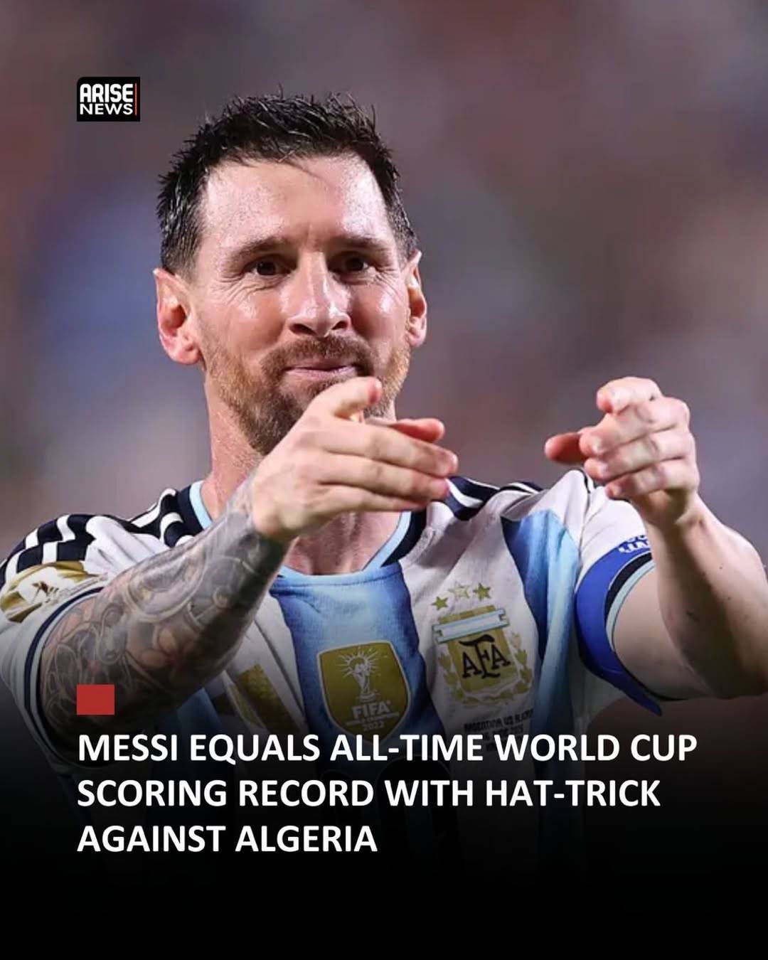 Lionel Messi delivered a masterclass as Argentina began their World Cup title defence in style, scor...