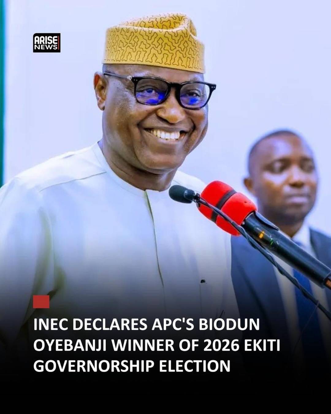 INEC declares APC's Biodun Oyebanji winner of 2026 Ekiti Governorship Election
Final announcement
T...