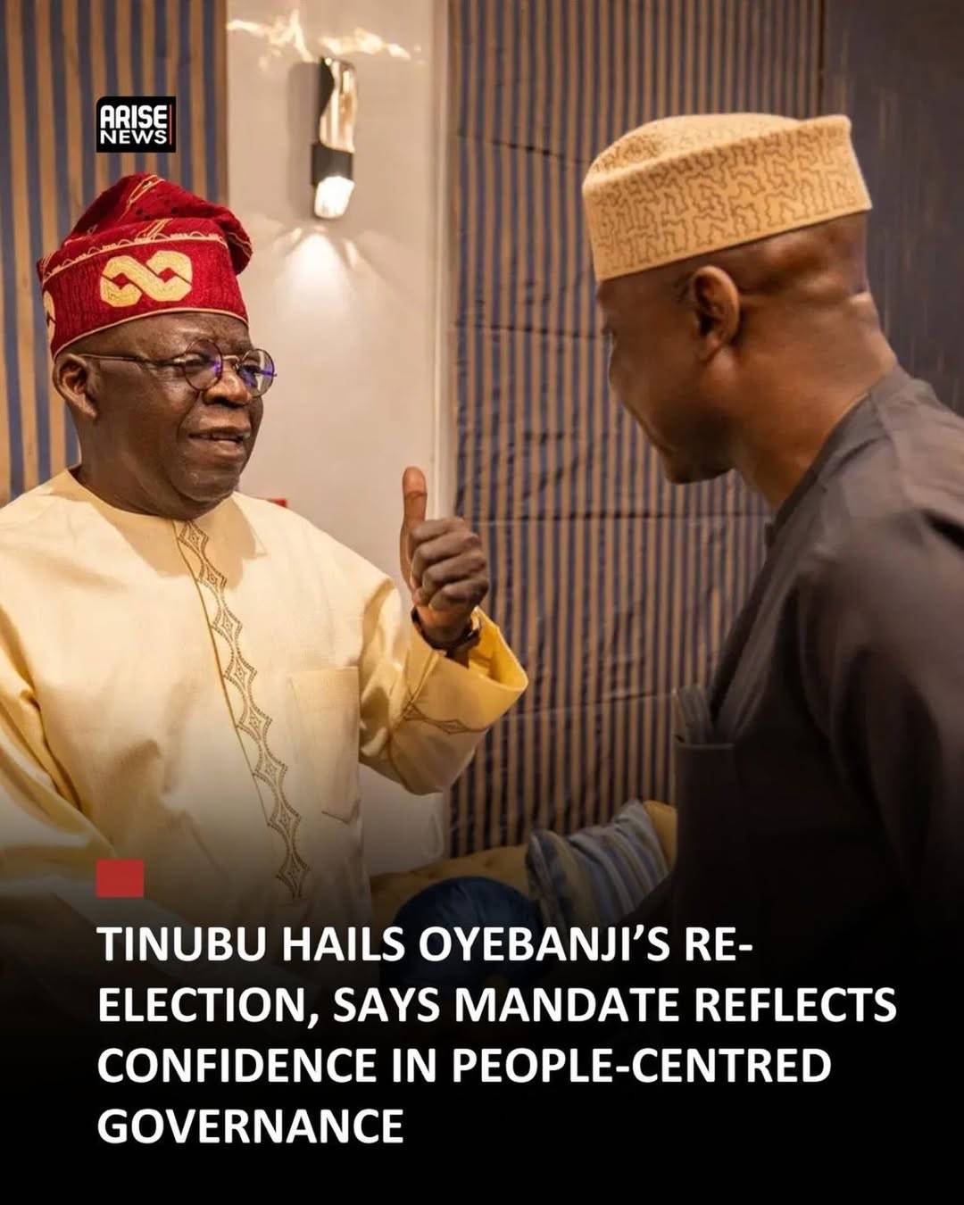 President Bola Tinubu has congratulated Ekiti State Governor Biodun Oyebanji on his landslide victor...
